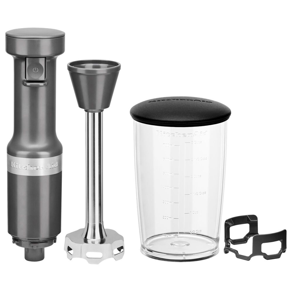 KitchenAid Corded Variable Speed Hand Blender in Matte Charcoal Grey, , large