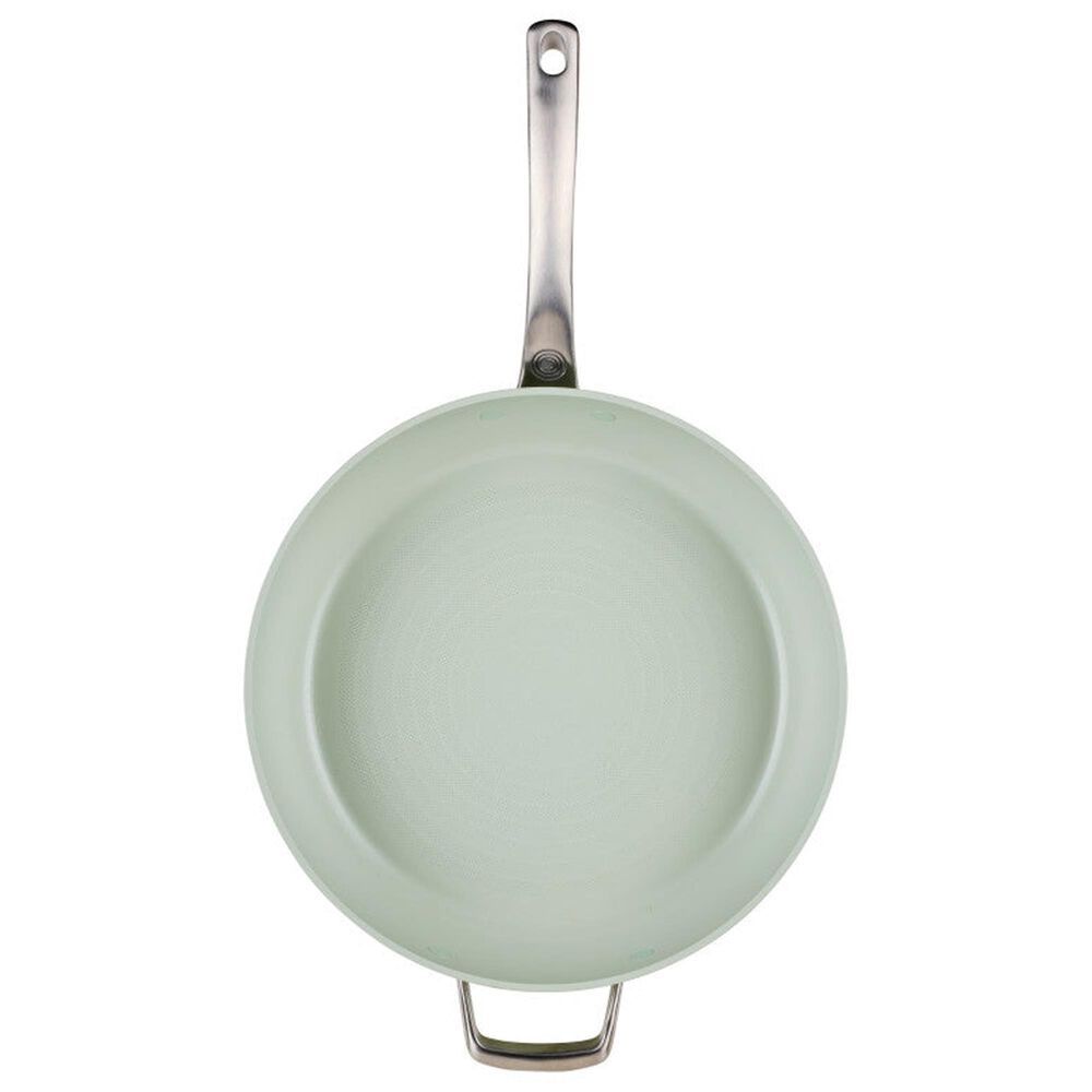 Circulon 12" Ceramic Nonstick Frying Pan with Lid in Sage, , large