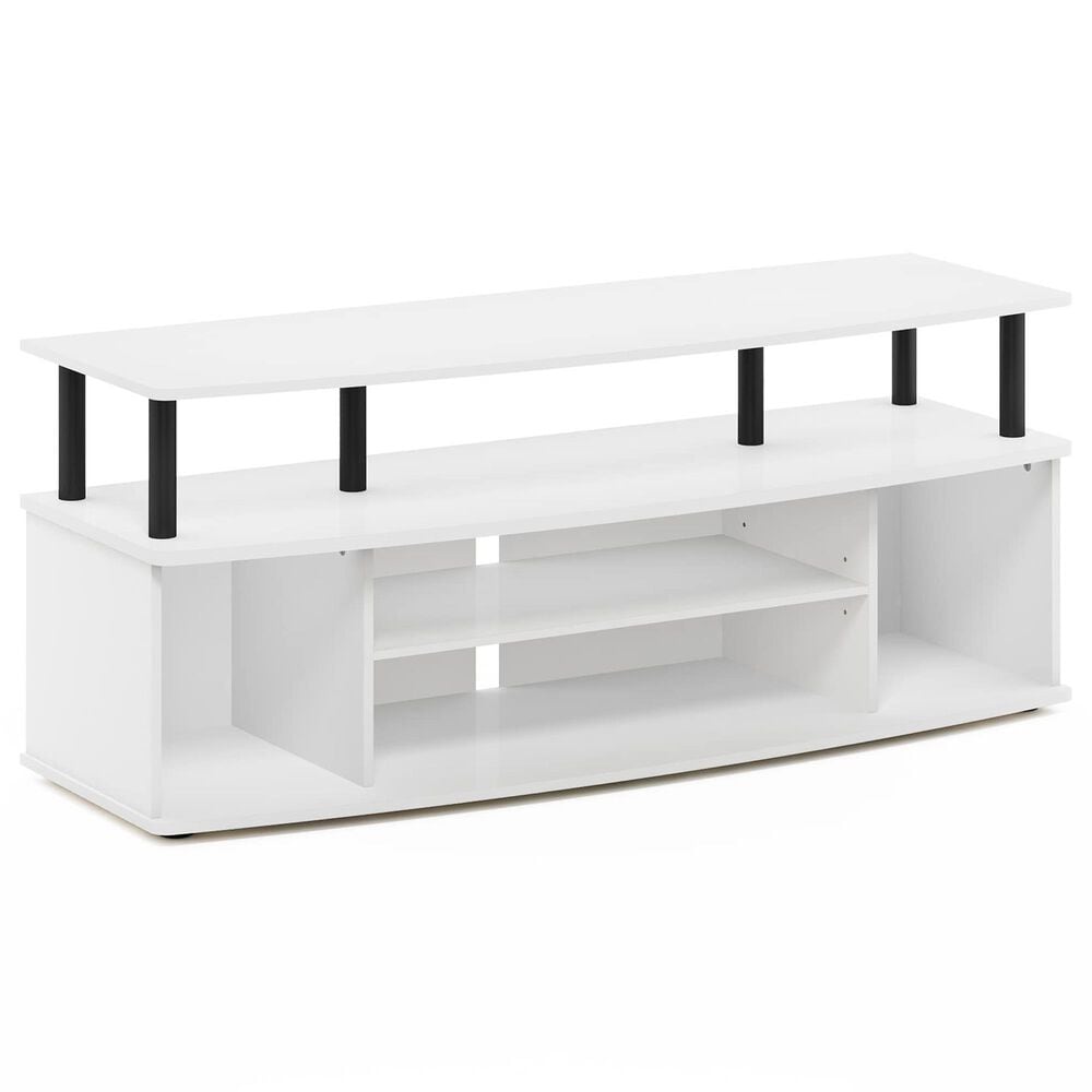 HOMLUX 47.2" Large Entertainment Center Stand for TV up to 55" in White and Black, , large