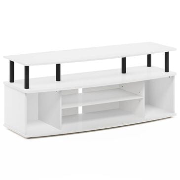 HOMLUX 47.2" Large Entertainment Center Stand for TV up to 55" in White and Black, , large