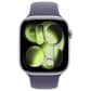 Apple Watch Series 11 (GPS+Cellular) 46mm Aluminum Case with Purple Fog Sport Band - M/L in Silver and 2-Year AppleCare+, , large