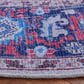 Safavieh Serapi SEP323 6"7" Round Red and Navy Area Rug, , large