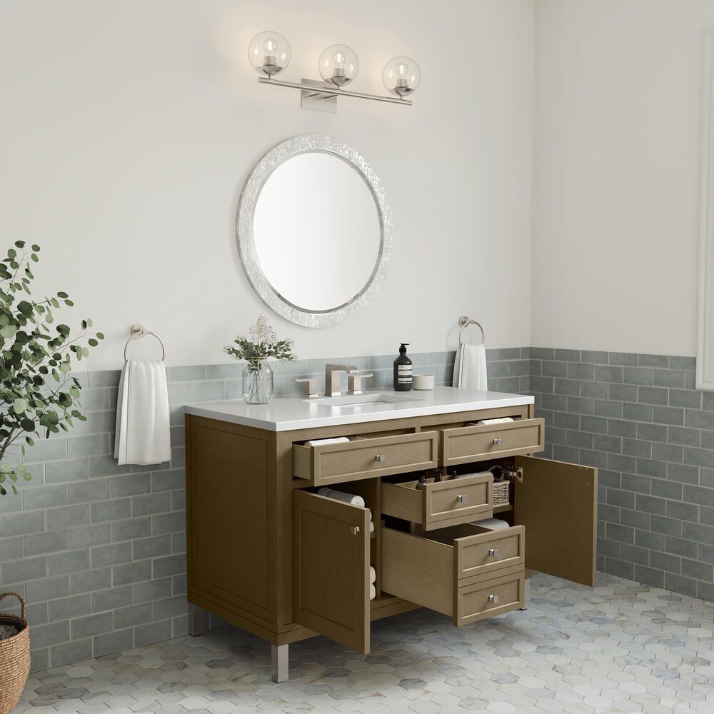 James Martin Vanities Chicago 48" Single Bathroom Vanity Cabinet in Walnut Whisper, , large
