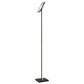 Cal Lighting Stratos Torchiere Floor Lamp in Sand Black and Antique Brass, , large