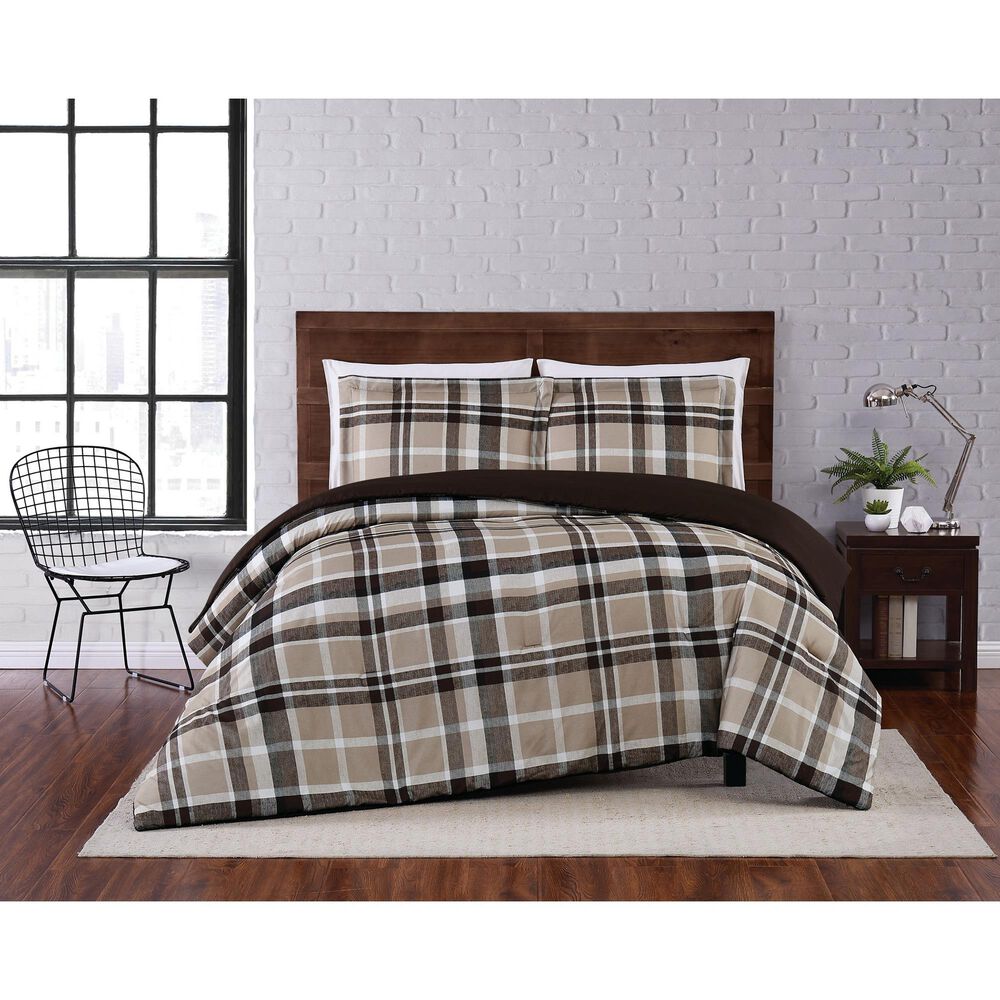Pem America Truly Soft Paulette 2-Piece Twin XL Duvet Set in Taupe, , large