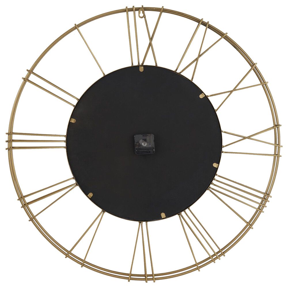 Maple and Jade 30&quot; Wall Clock in Gold, , large