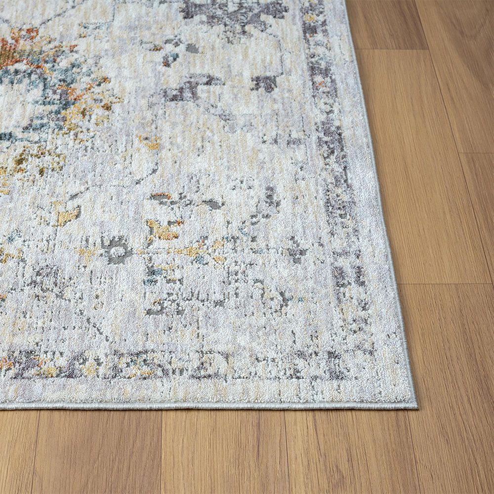 L&amp;R Resources Allure 82470GML Gray and Blue 5&#39; x 8&#39; Area Rug, , large