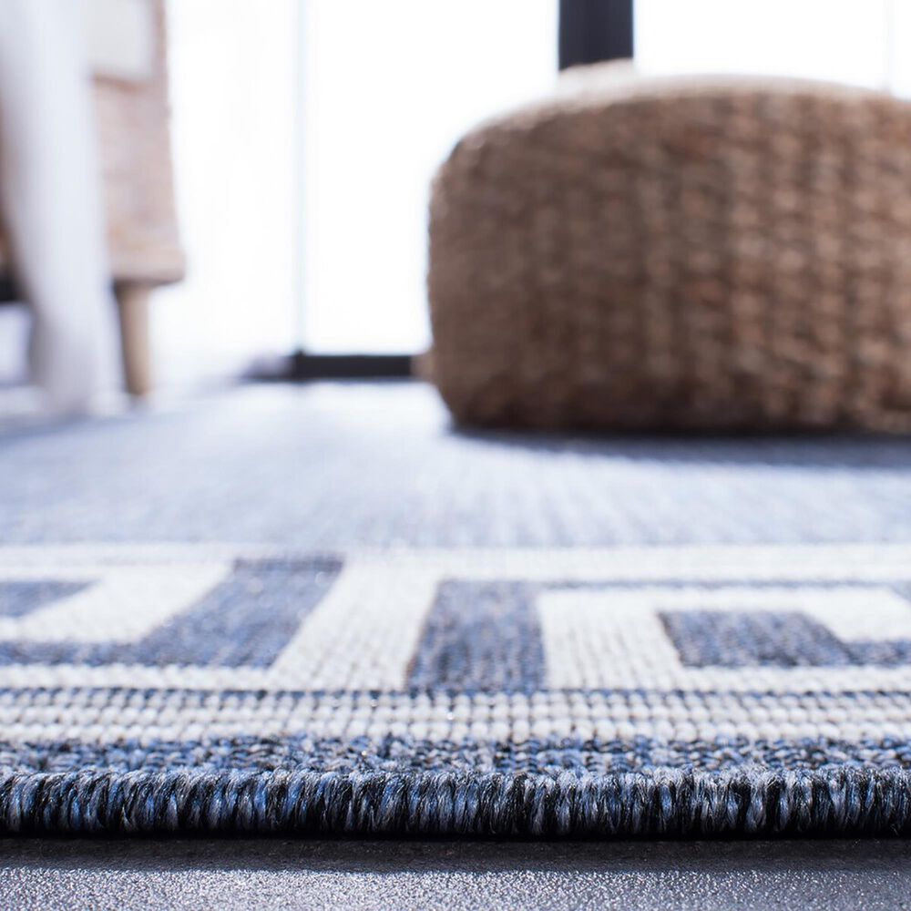 Safavieh Martha Stewart Cyprus Geometric 2&#39; x 7&#39; Grey and Cream Runner, , large