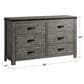 Mayberry Hill Wade 6-Drawer Dresser in Brushed Ash Gray, , large