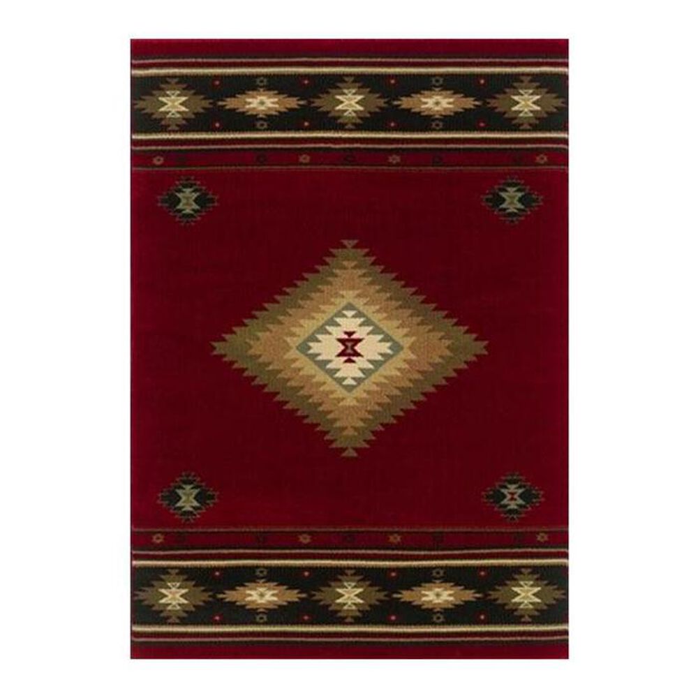 Oriental Weavers Hudson 87K 10" x 13" Red Area Rug, , large