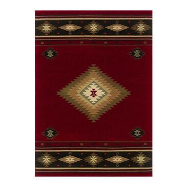 Oriental Weavers Hudson 87K 10" x 13" Red Area Rug, , large