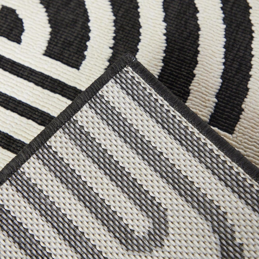 Balta Rugs Flamel 7&#39;10&quot; x 10&#39; Black Indoor/Outdoor Area Rug, , large