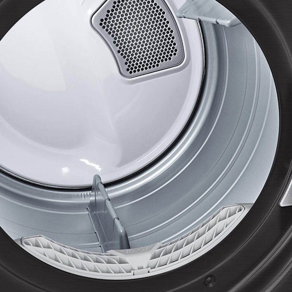 LG 7.4 Cu. Ft. Front Load Gas Dryer with TurboSteam in Black Steel, , large