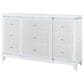 Global Furniture USA Alina 3-Piece Queen Upholstered Panel Bedroom Set in White, , large