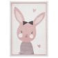 Safavieh Carousel CRK166 4" x 6" Ivory and Pink Kids  Area Rug, , large