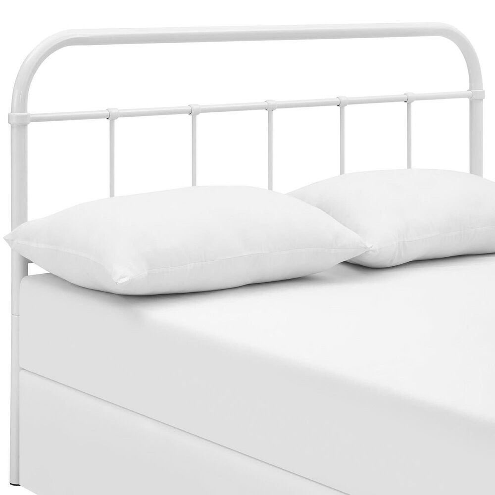 Modway Serena Steel Queen Headboard in White, , large