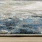 Oriental Weavers Venice Modena 9"10" x 12"10" Blue and Beige Area Rug, , large