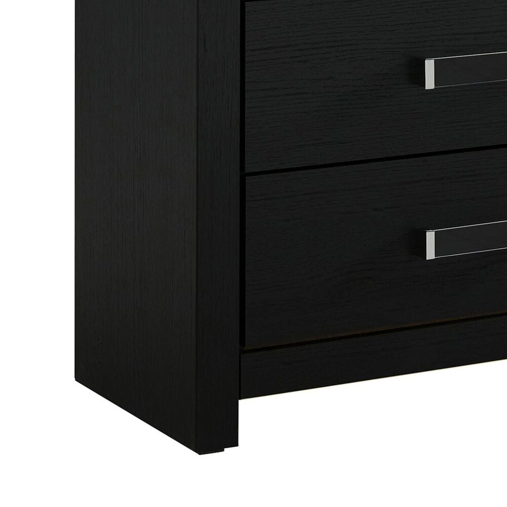 Ashley Maeling 4 Piece Queen Panel Bedroom Set in Matte Black, , large