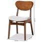 Baxton Studio Katya Side Chair with Grey Cushion in Walnut Brown (Set of 2), , large