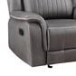 New Heritage Design Enzo Manual Glider Recliner in Gray, , large