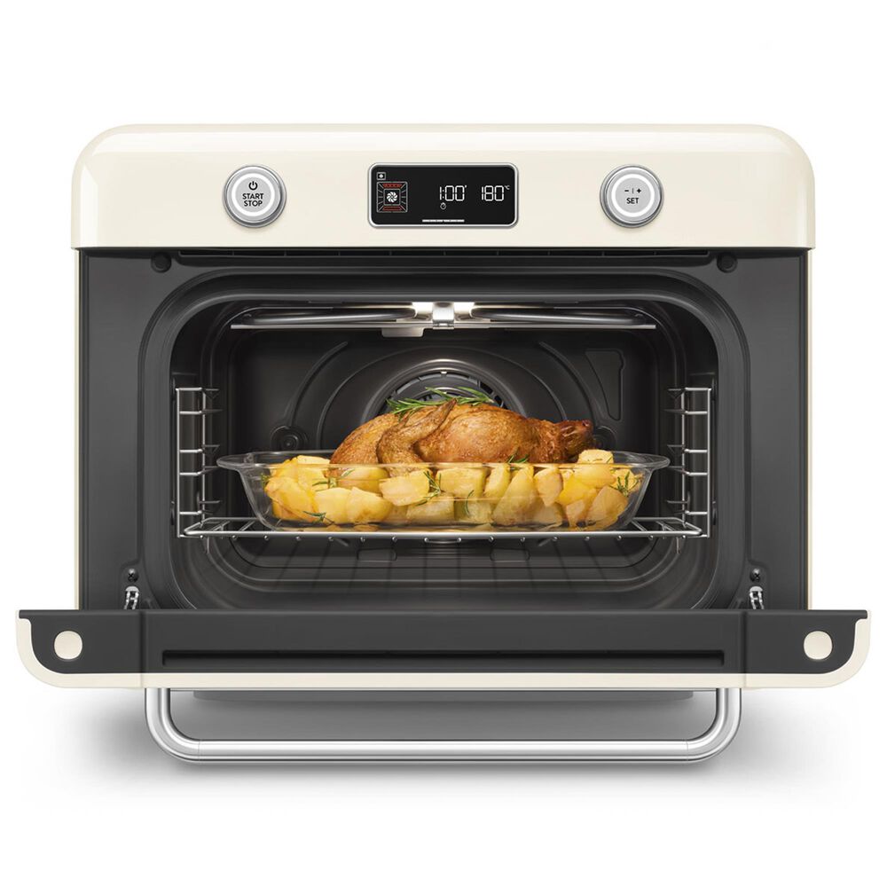 SMEG 1.06 Cu. Ft. Countertop Combi Steam Oven in Cream, , large