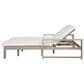 HOMLUX Patio 2-Person Lounge Chair with Grey Frame in Beige, , large