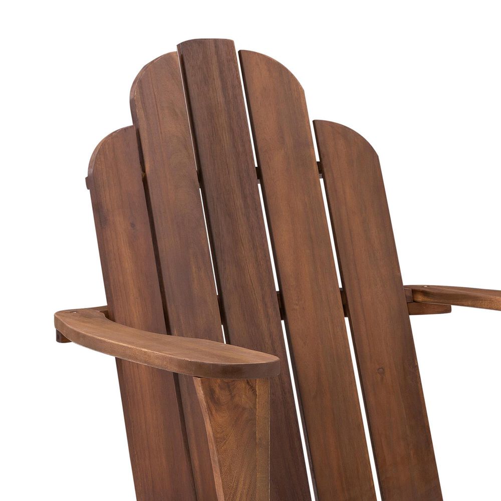 Linon Home Decor Adirondack Patio Chair in Acorn, , large