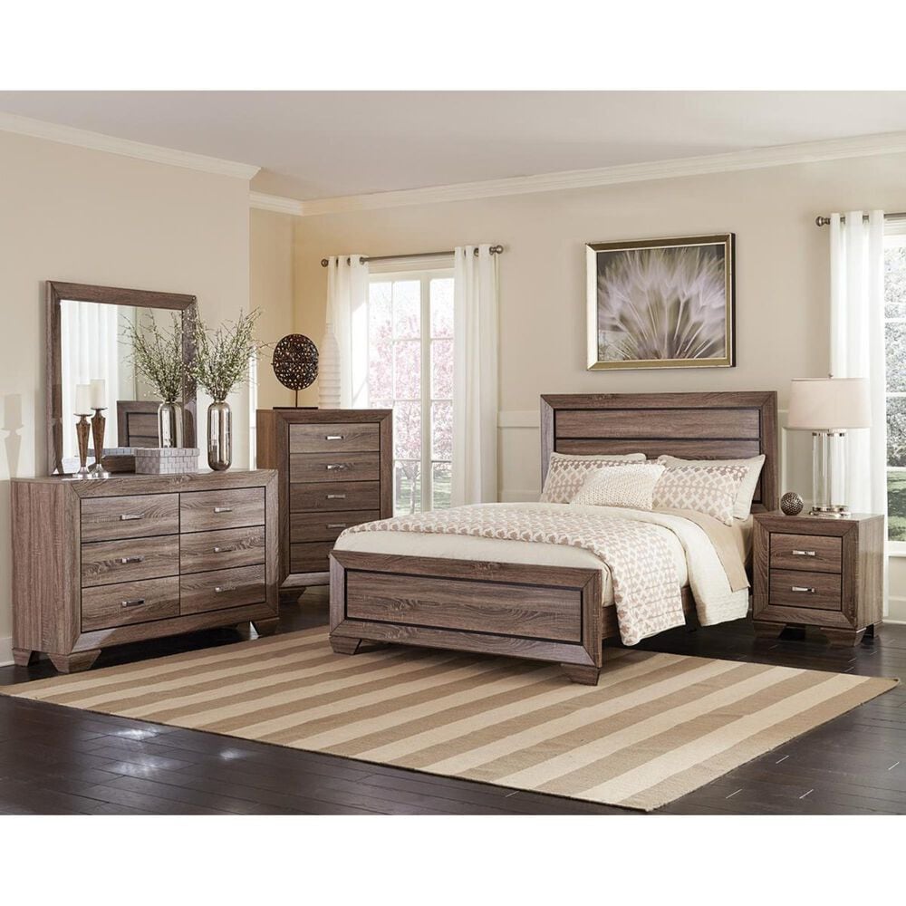 Pacific Landing Kauffman King Bed in Washed Taupe, , large