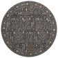Dalyn Rug Company Hatay HY5 8" Round Black Area Rug, , large