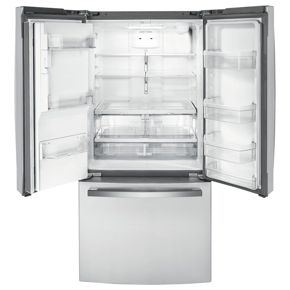 GE Appliances 17.5 Cu. Ft. Counter-Depth French-Door Refrigerator in Fingerprint Resistant Stainless Steel, , large