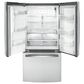 GE Appliances 17.5 Cu. Ft. Counter-Depth French-Door Refrigerator in Fingerprint Resistant Stainless Steel, , large