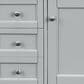 James Martin Vanities Brittany 30" Single Bathroom Vanity in Urban Gray with 3 cm Charcoal Soapstone Quartz Top and Rectangle Sink, , large