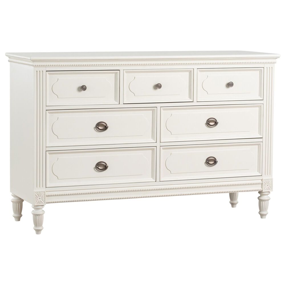 Eastern Shore Elsa 2-Piece 4-in-1 Convertible Crib and Dresser Nursery Set in Lace, , large