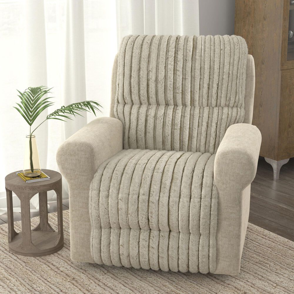 Catnapper Foxy Swivel Glider Recliner in Porcelain, , large