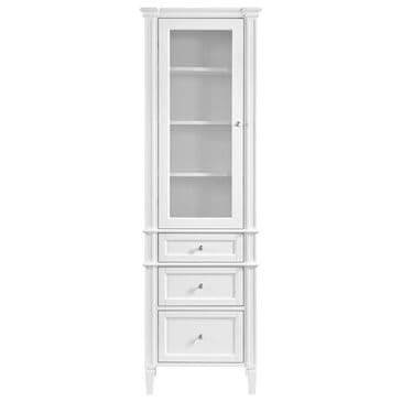 James Martin Vanities Brittany 24" Linen Cabinet in Bright White, , large