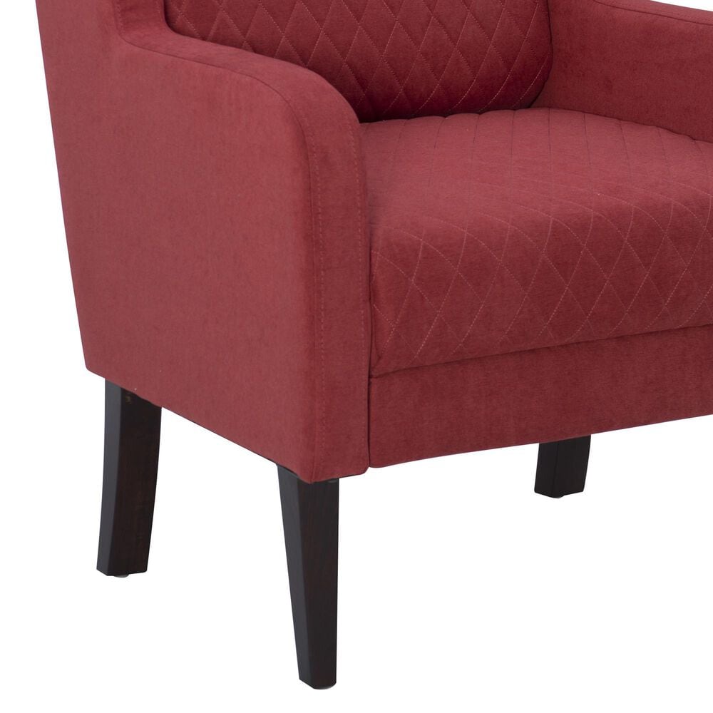 Linon Home Decor Jerika Accent Chair in Rust, , large