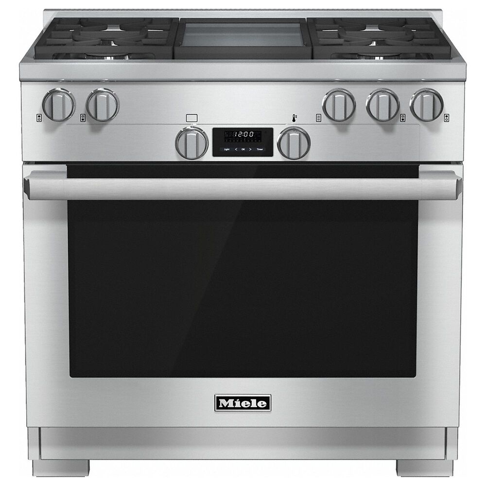 Miele 5.76 Cu. Ft. LP Gas Range with Griddle in Stainless Steel, , large