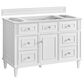 James Martin Vanities Lorelai 48" Single Vanity in Bright White with 3 cm Eternal Marfil Quartz Top, , large