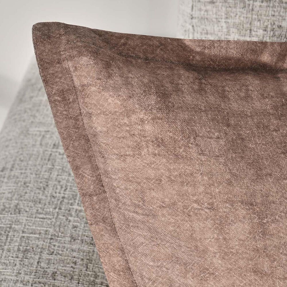 Classic Home Solstice 22&quot; Square Throw Pillow in Penny Brown, , large