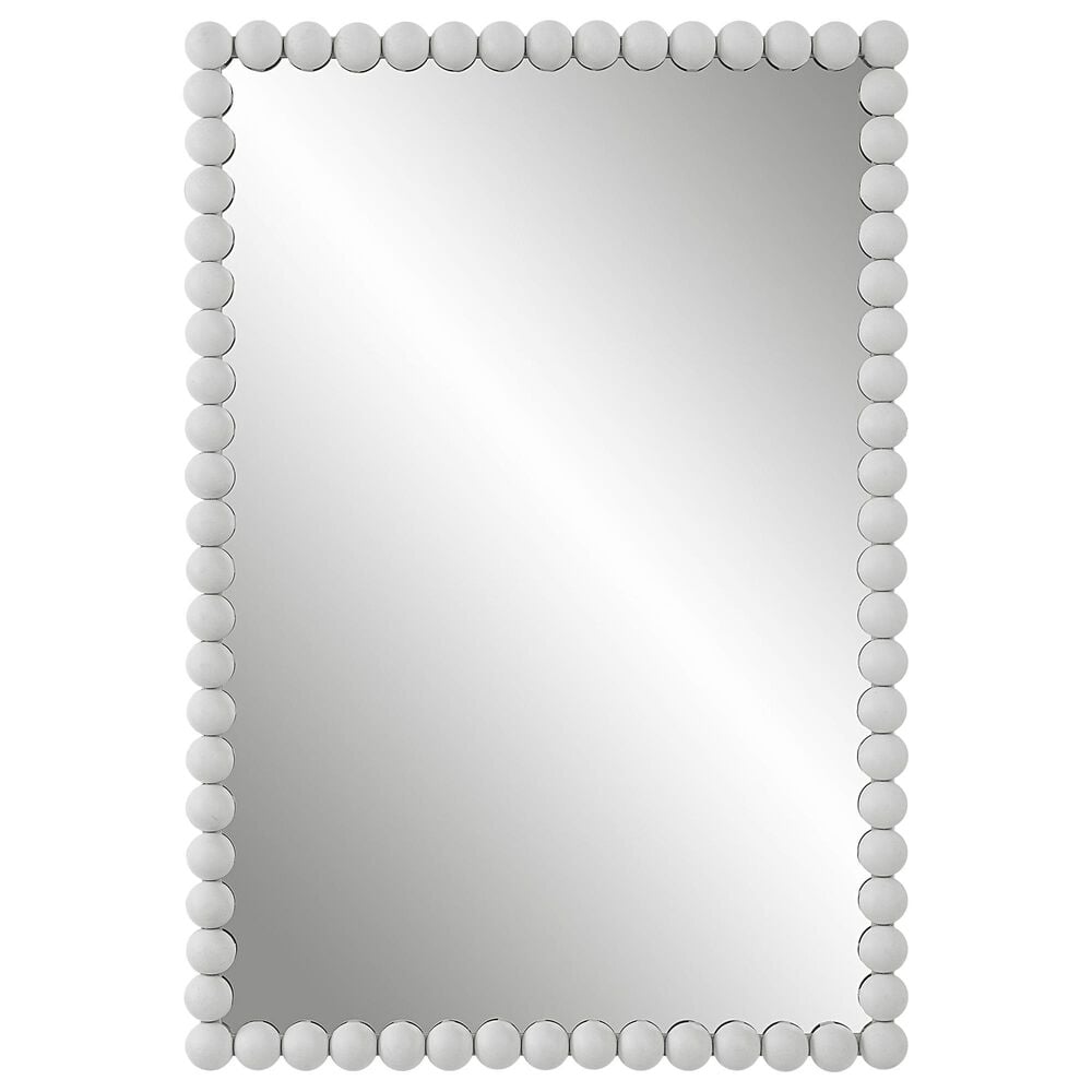 Uttermost Serna Vanity Mirror in Matte White, , large