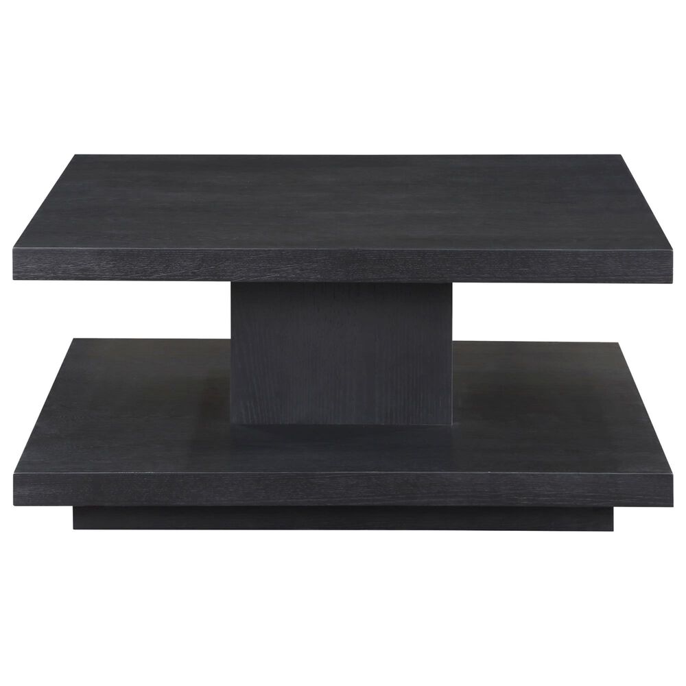 Steve Silver Canyon Square Cocktail Table with Casters in Black, , large