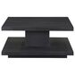 Steve Silver Canyon Square Cocktail Table with Casters in Black, , large