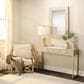 Splendor Living Benton Faux Shagreen Console Table in Cream, , large