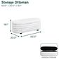 Lifestyle Solutions Lancaster Storage Ottoman in White, , large