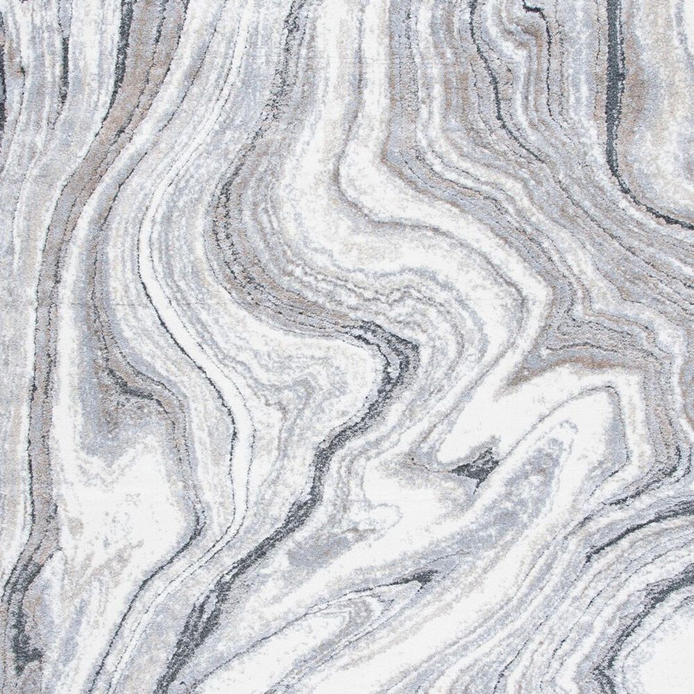 Safavieh Cyrus Shag CYR120G 2&#39;2&quot; x 9&#39; Grey and Beige Runner, , large