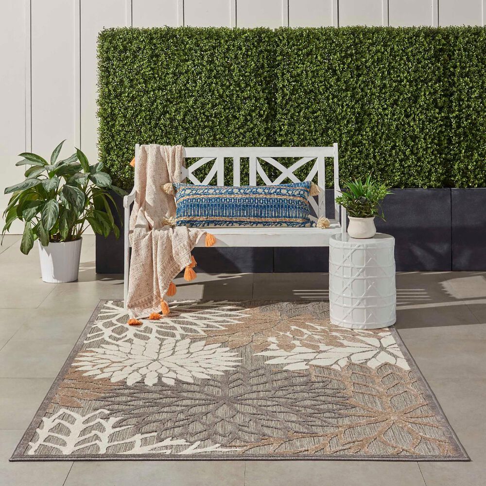 Nourison Aloha ALH05 3&#39;6&quot; x 5&#39;6&quot; Natural Indoor/Outdoor Area Rug, , large