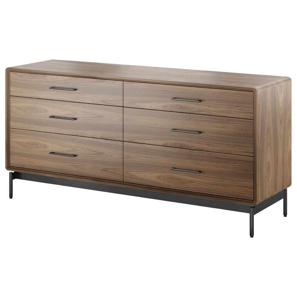 BDI LINQ 4-Piece Queen Bedroom Set in Natural Walnut, , large