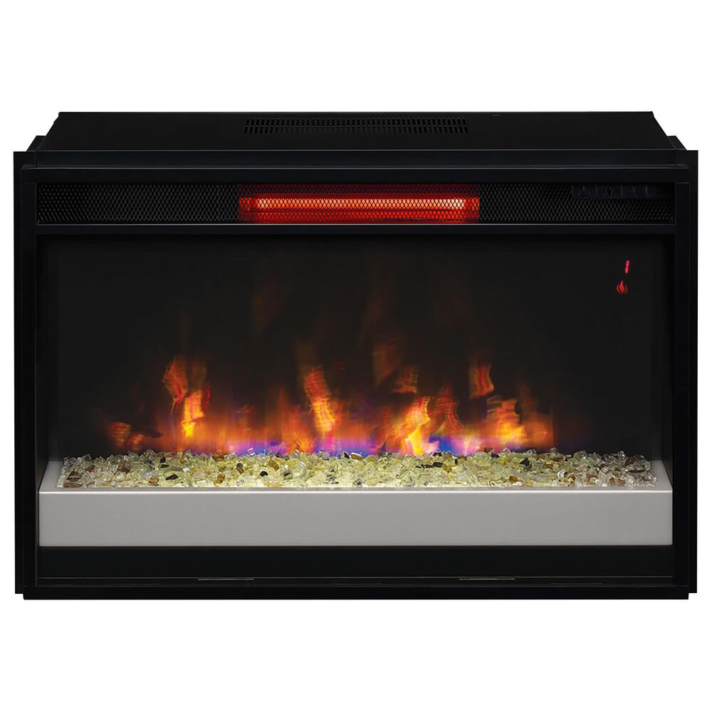 Fabio Flames Cantilever TV Stand with 26&quot; Infrared Quartz Electric Fireplace Insert, , large