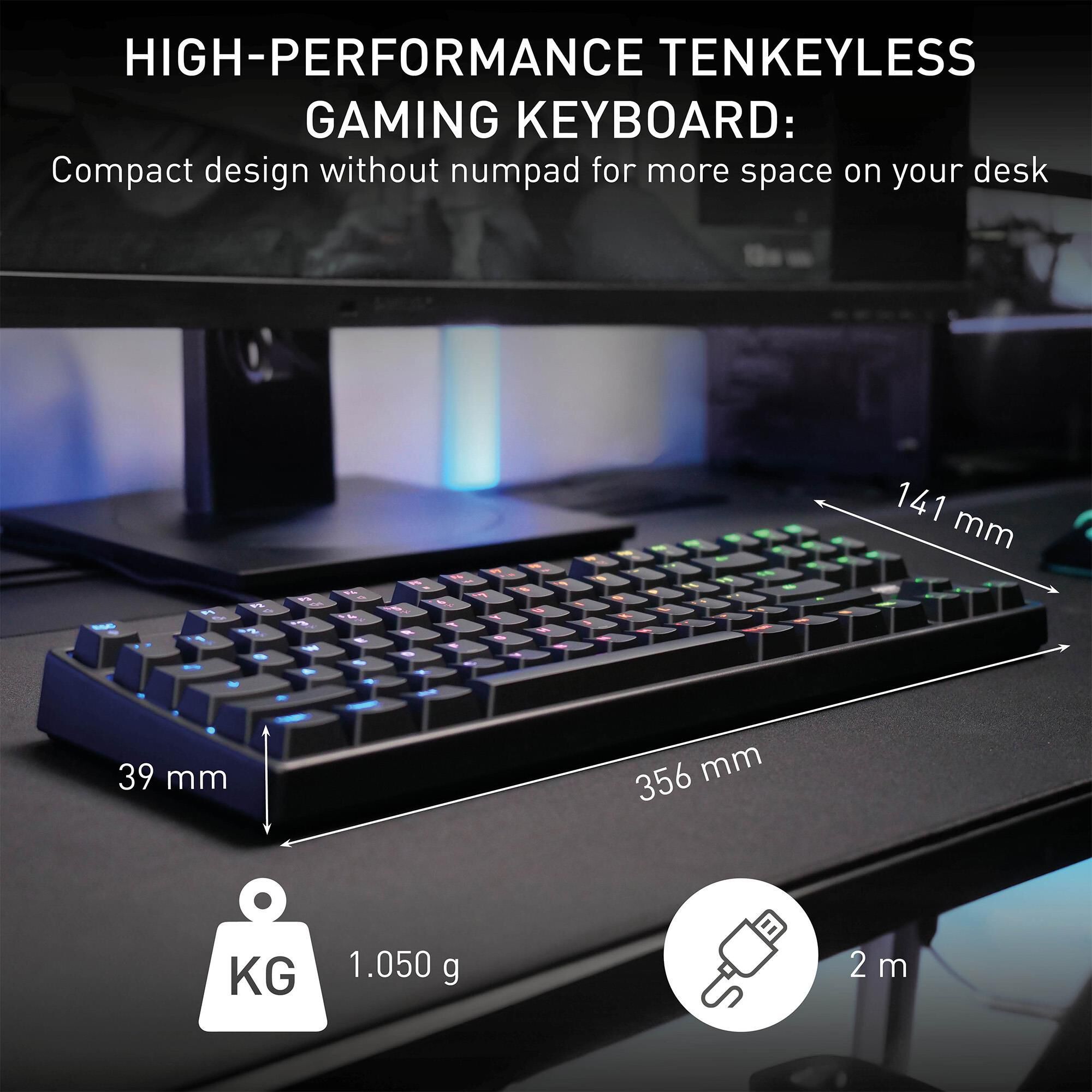 Cherry K4V2 TKL Gaming Keyboard in Black