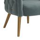 Uttermost Haider Accent Chair in Slate Blue Velvet, , large